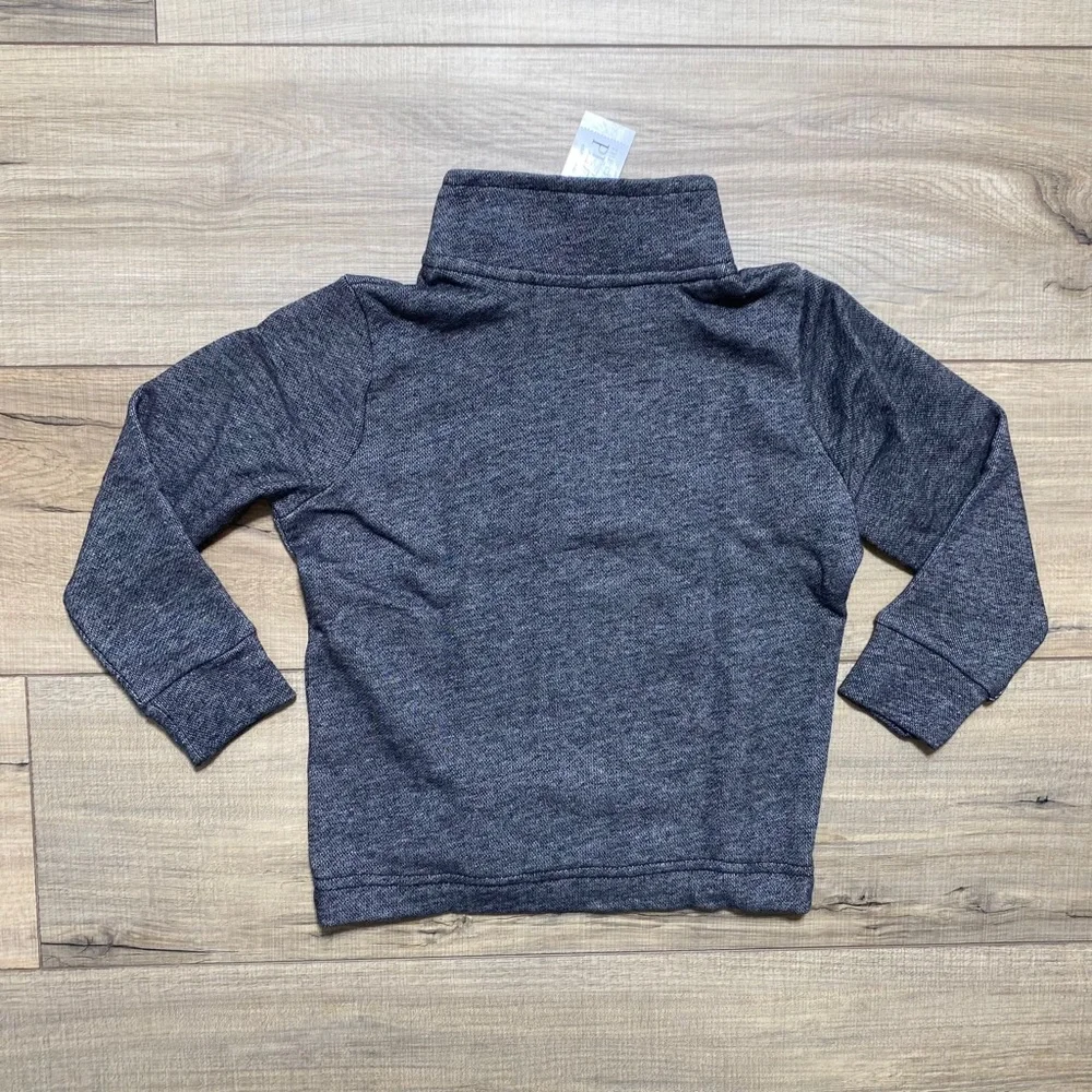 The Children’s‎ Place Boys Half Zip Mock Neck Pullover Size 3T Black